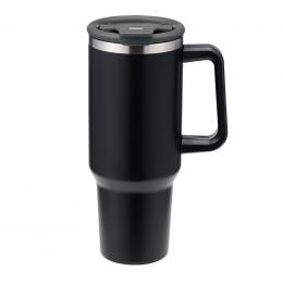 カラモ ハンドル付き真空ステンレスビッグタンブラー 1.2L ブラックの商品画像