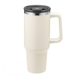 カラモ ハンドル付き真空ステンレスビッグタンブラー 1.2L ホワイトの商品画像