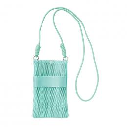 カラモ ペットボトルホルダーにもなるメッシュサコッシュ ミントグリーンの商品画像