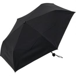 TATAMEL 折り目加工 晴雨兼用折りたたみ傘 55cm 折りたたみ傘 無地 ブラックラミネート加工の商品画像