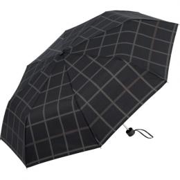 さかさかさ 60cm 折りたたみ傘 チェック 耐風骨の商品画像