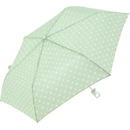 55cm 折りたたみ傘 ドット花 カラビナの商品画像