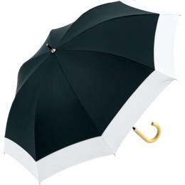60cm ジャンプ ツーボーダー ブラックコーティング　晴雨兼用傘の商品画像