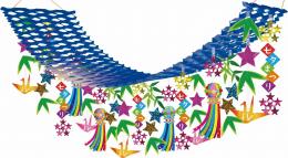 [店舗装飾品]七夕まつりプリーツハンガーの商品画像