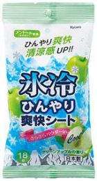 氷冷ひんやり爽快シート18枚入 グリーンアップルの商品画像