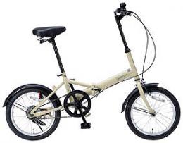 折り畳み自転車16インチ サンドベージュの商品画像