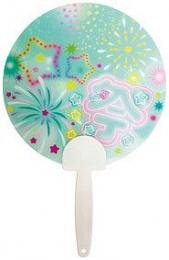 夏柄うちわ 花火の商品画像