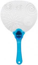 光るうちわ 花火柄の商品画像