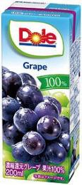 Dole100%パックジュース グレープの商品画像
