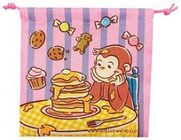 おさるのジョージ ミニ巾着袋の商品画像