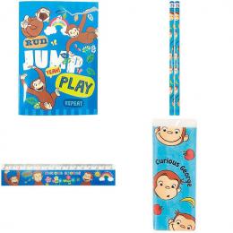 おさるのジョージBIGメモ文具5点セットの商品画像