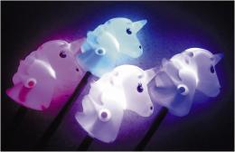 光る棒付きユニコーン(12入)の商品画像