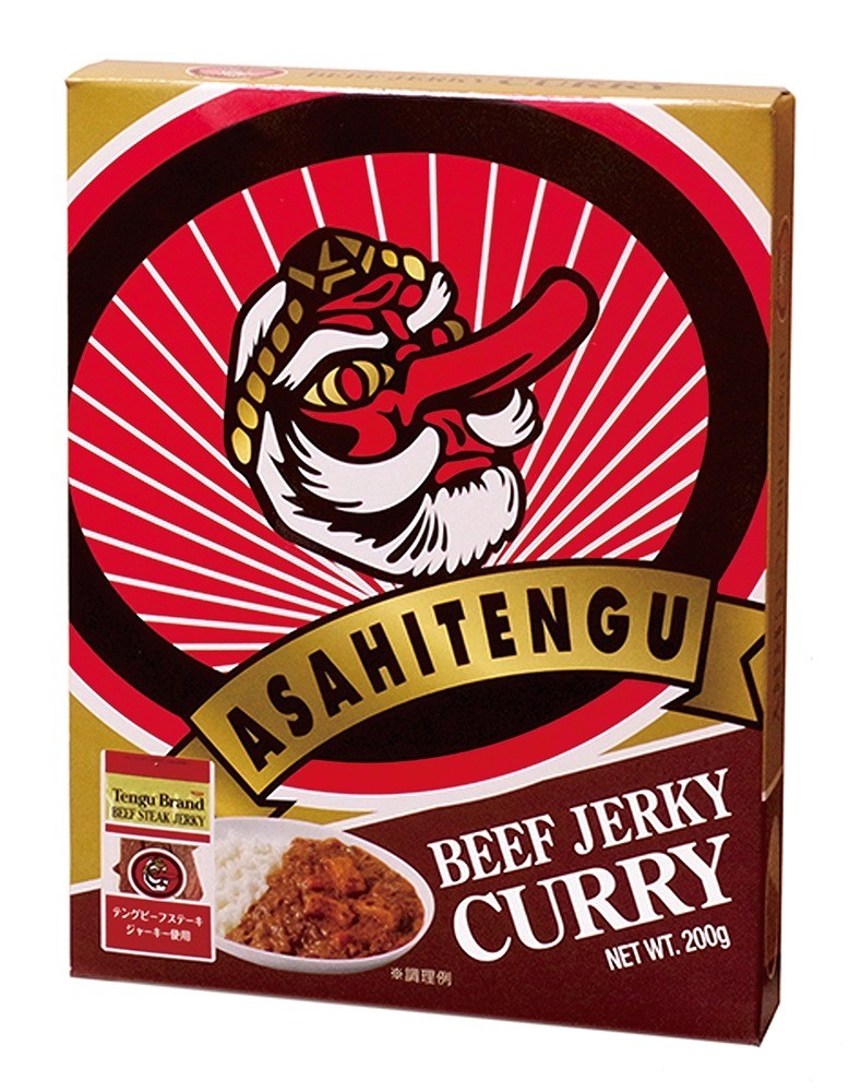 アサヒテング ビーフジャーキーカレー おつまみ レトルト お店がどっとこむ ノベルティ 販促品 Cpm