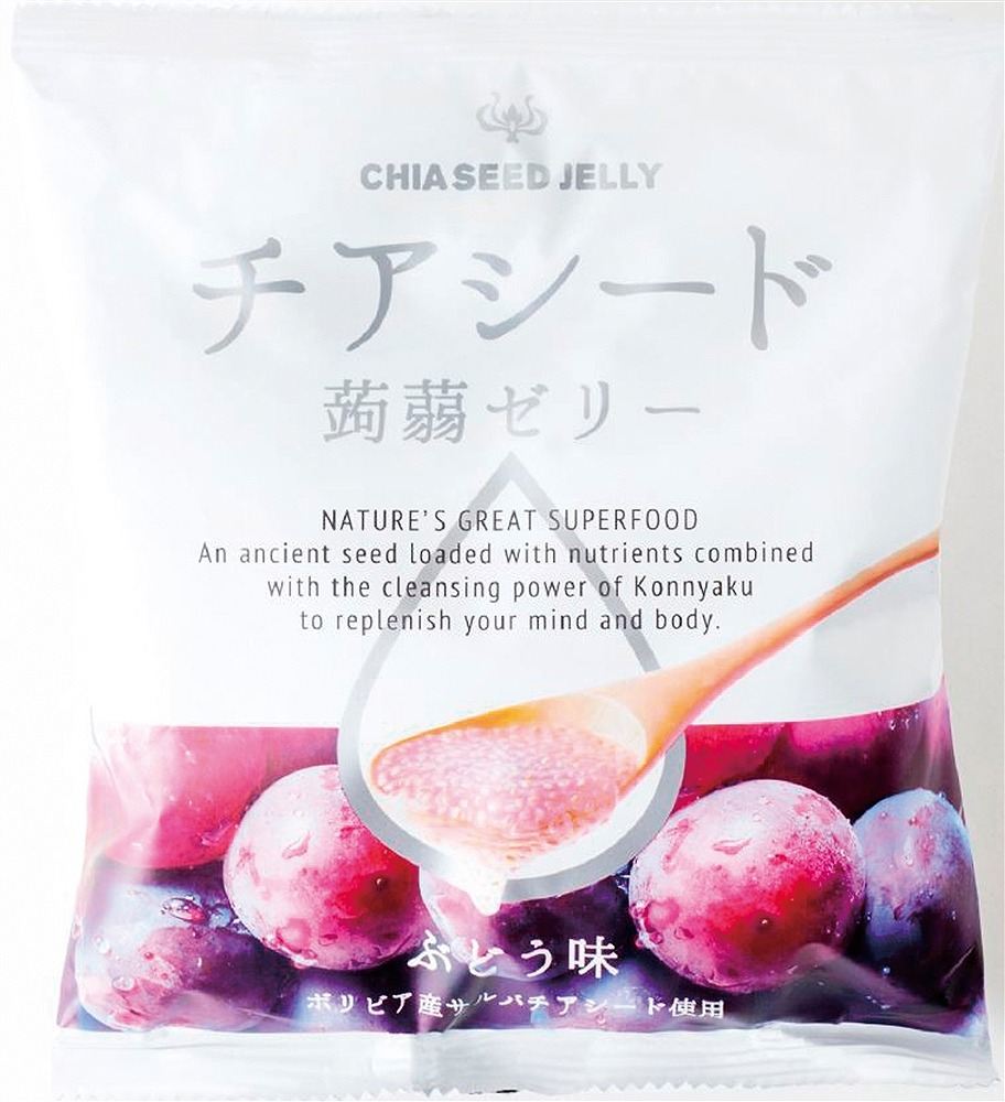 チアシード蒟蒻ゼリーぶどう 簡易包装 菓子 スイーツ お店がどっとこむ 粗品 景品 Cpm