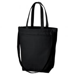 キャンバスフロントポケットショルダートート　ナイトブラックの商品画像