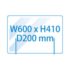 飛沫防止アクリルボード・S-2(W600xH410)の商品画像