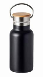 ウッドキャップ・ステンレスボトル(350ml)(マットブラック)の商品画像