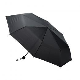 大判耐風UV折りたたみ傘(セミオートタイプ)　ブラックの商品画像