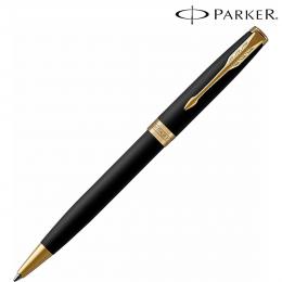 【名入れ専用】 PARKER パーカー ギフト包装 レーザー名入れ対応・ソネットマットブラックGT ボールペンの商品画像