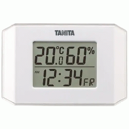タニタ TT-574-WH デジタル温湿度計 ホワイトの商品画像