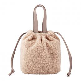 スアーヴ・ボア2WAY巾着バッグの商品画像