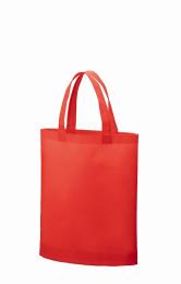 不織布A4ガゼットマチ付トート レッドの商品画像
