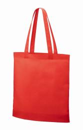 不織布ガゼットマチ付ショルダートート レッドの商品画像