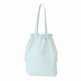 厚手コットンガゼット巾着トート(L) オリーブの商品画像