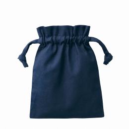 厚手コットンフリル巾着(S) ネイビーの商品画像