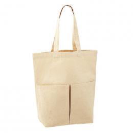 10オンス・厚生地2ポケットコットントート(マチ付)の商品画像