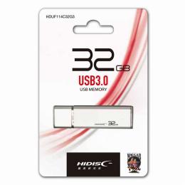 HIDISC USB 3.0 フラッシュドライブ 32GB シルバー キャップ式 HDUF114C32G3の商品画像