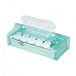 もふかわシマエナガ クリアティッシュケースの商品画像