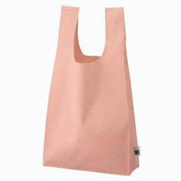 フェアトレードコットンマチ付マルシェバッグ スモークピンクの商品画像