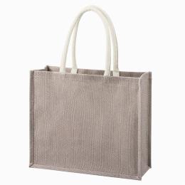 ジュートスクエアトート(ML)ワイド グレーの商品画像