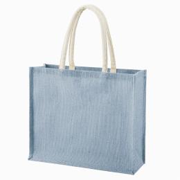 ジュートスクエアトート(ML)ワイド スモークブルーの商品画像