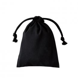 [名入れ対応] スフィア・リサイクルコットン巾着(S)(ブラック) ※別途見積の商品画像