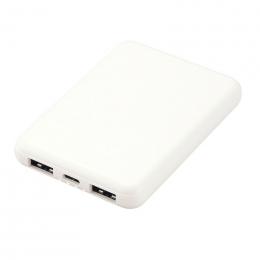 [名入れ対応] 薄型軽量 急速充電モバイルバッテリー5000(ホワイト) ※別途見積の商品画像