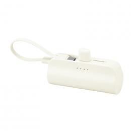 [名入れ対応] 直挿タイプ 5000mAh モバイルバッテリー(ホワイト) ※別途見積の商品画像