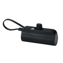 [名入れ対応] 直挿タイプ 5000mAh モバイルバッテリー(ブラック) ※別途見積の商品画像