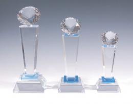 【レーザー 名入れ代込】 クリスタルトロフィー大 ※別途見積の商品画像