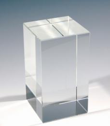 【レーザー 名入れ代込】 クリスタルキューブ ※別途見積の商品画像