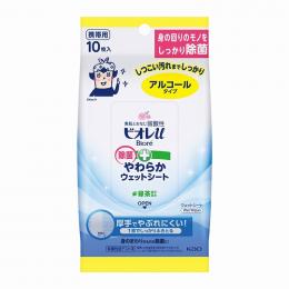 ビオレu 除菌やわらかウェットシート10枚(アルコールタイプ)の商品画像