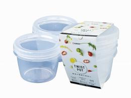 ツイストポット500ml2個組(クリア)の商品画像