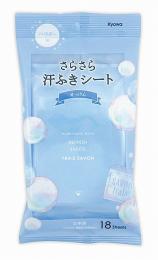 さらさら汗ふきシート18枚入 せっけんの香りの商品画像