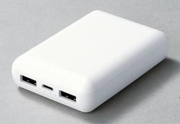 [名入れ対応] コンパクトモバイルバッテリー10000mAh ホワイト ※別途見積の商品画像