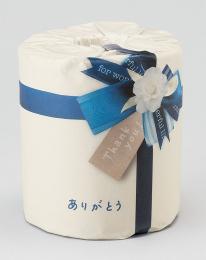 リボン/トイレットロール ありがとう(青リボン)の商品画像