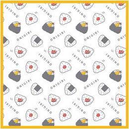 おにぎり柄 かや織りふきんの商品画像