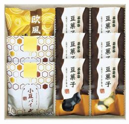 小豆パイ・欧風せんべい和菓子詰合せ　熨斗+包装+手提げ袋込み (納期:約1週間)の商品画像