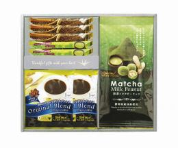 東京カフェ・抹茶ミルクピーナッツセット　熨斗+包装+手提げ袋込み (納期:約1週間)の商品画像