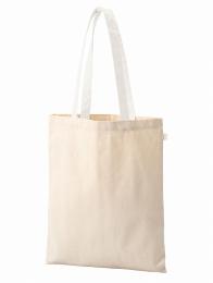 キャンバスフラットトートループ付 ホワイトの商品画像